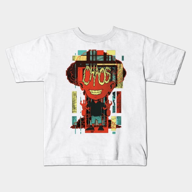 The Chaos Robot Kids T-Shirt by asokabudaya